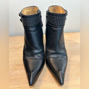 John Fluevog Tralala boots. Black leather. Size 8.